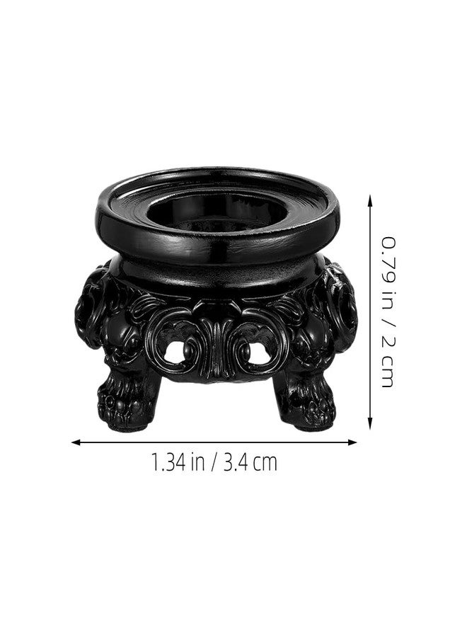 RORPOIR 3Pcs Wooden Dispaly Stands Gazing Ball Standing Quartz Ball Holder Globe Stone Decoration Display Pedestals for Crystal Sphere - Image 5